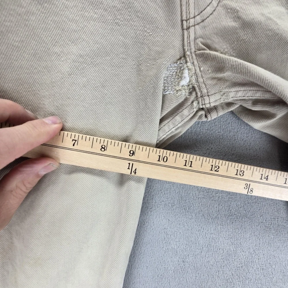 Vintage Levis‎ 501 Jeans Mens Beige Button Fly Made in USA Fits 30x32